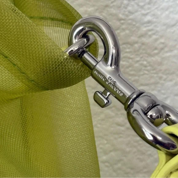 Marc Jacobs Nylon The Mesh Medium Tote Bag Fluo Yellow - Picture 3 of 17